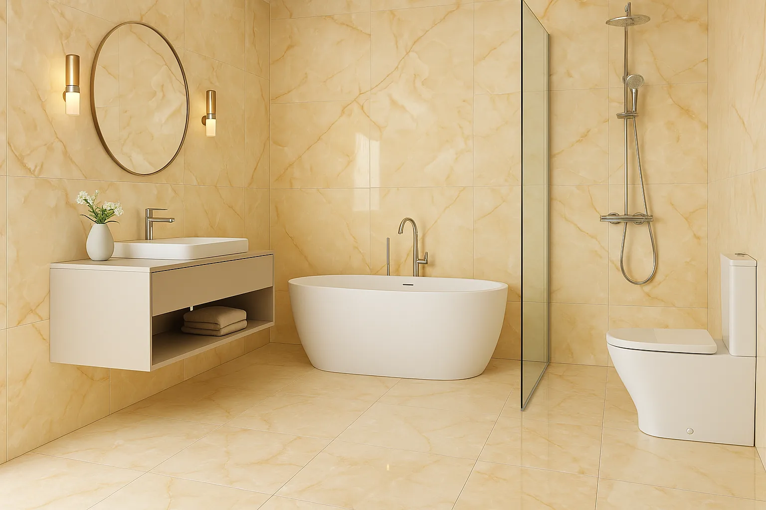 Marble-look-60x60-porcelain-tiles